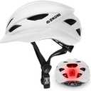 DKONI Bike Helmet Adult Urban: Bicycle Helmet for Men Women with USB Charge, Detachable Taillight Helmets for Commuter Cycling Scooters, Medium 