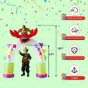 [2026 New] 10FT Huge Lobster Arch Inflatable, Mardi Gras Inflatable Decoration Decorations, Build-in LED Lights, Blow up Outdoor Yard Decorations for Party, Indoor Home Celebration Garden Lawn