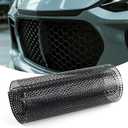40" x 13" Universal Car Grill Mesh, Aluminum Mesh for Automotive Balck Bumper Grill for Truck, Honeycomb Hole 6mm Spacing 1mm Grille Insert