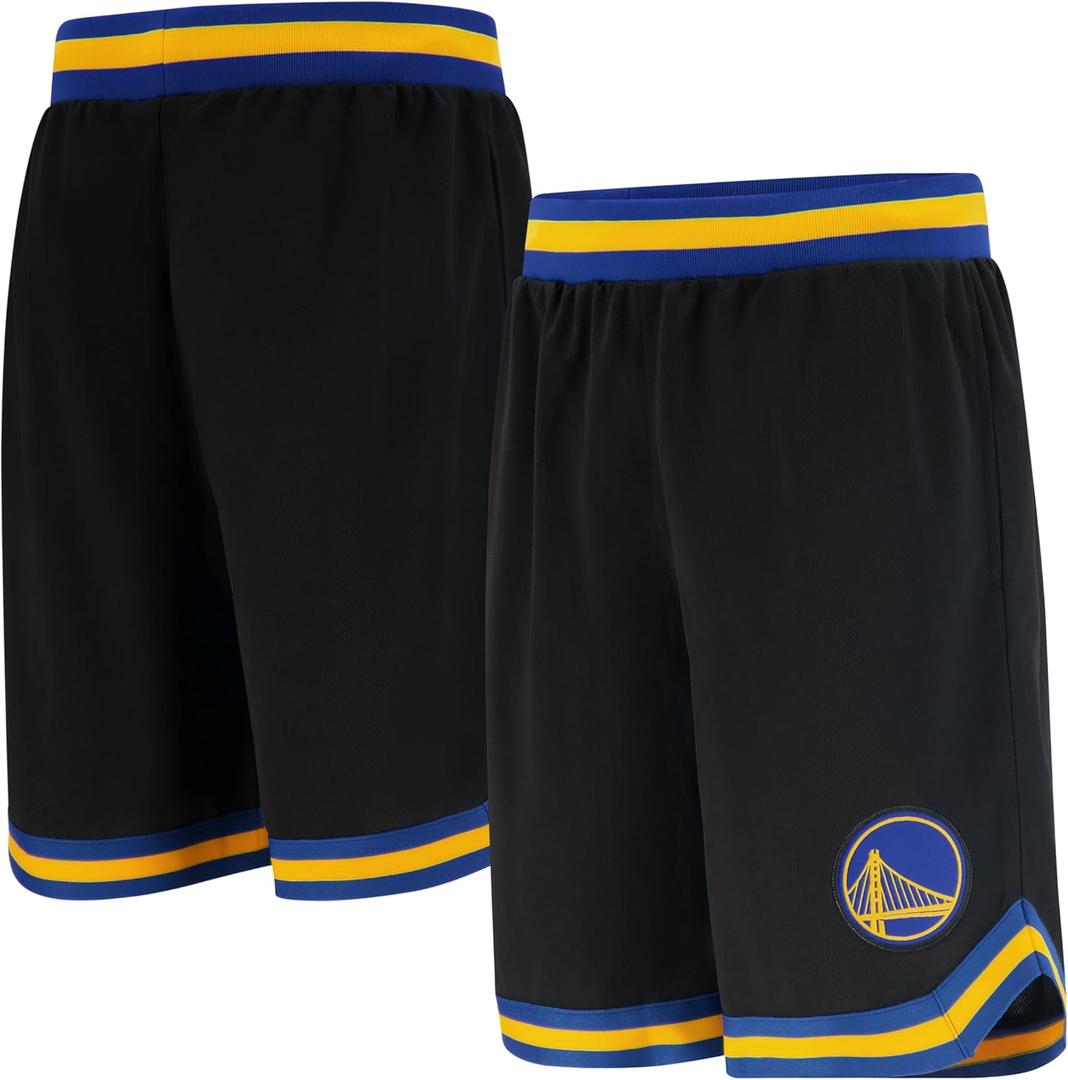 Ultra Game Boys NBA Official Soft Air Mesh Premium Basketball Shorts - Classic Fit (Black)