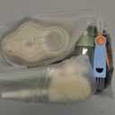 Baby Bottle Brush Set [Push-Press + Bendable Bottle Brush: 360Comprehensive Cleaning] Baby Bottle Cleaner Brush Set for Baby Bottle/Nipple/Straw/Breast Pump Drying Rack and Travel Bag Included (Green)