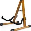 MUSO Guitar Stand,Acoustic Guitar Stand,Wood Classical Electric Guitar Stand,Foldable Bass Guitar Stand,Guitar Accessories also fit Bass,Violin,Ukulele(Acacia)