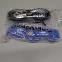 EverSport Swim Goggles Pack of 2 Swimming Goggles Anti Fog for Adult Men Women Youth Kids (Crystal Blue & Black)