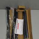 Shower Curtain Rod 31-80 in Adjustable Curtain Rod No Drilling Black Tension Shower Rod Stainless Steel for Bathroom Room Divider