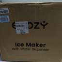 ecozy Nugget Ice Maker Dispenser Countertop, 2-in-1 Pebble Ice Machine & Water Dispenser with App Control, Sonic Crushed Ice Makers with Self-Cleaning, TDS Monitor, Measured Dispensing, 33 Lbs/Day