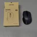 TECKNET Wireless Mouse (BT5.0/3.0 & 2.4G) Rechargeable 4800 DPI Silent USB A & Bluetooth Mouse 6 Buttons, Wide Compatibility - Grey