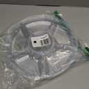 Plasticpro 6 Sectional Round Plastic Serving Tray/Platters Clear Pack of 2