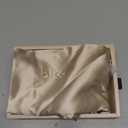 Blissy Silk Pillowcase - 100% Pure Mulberry Silk - 22 Momme 6A High-Grade Fibers - Silk Pillow Cover for Hair & Skin - Regular, Queen & King (Champagne, King)