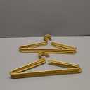 Premium Matte Gold Aluminum Coat Hangers 10 Piece Set, 16.5 Extra Smooth & Durable Metal Shirt Dress Hanger,Aluminum Alloy Hanger,Clothing Support,Clothing Hang