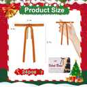 2 x Camel Velvet Bows for Christmas Tree 24 Pcs: Vintage Velvet Ribbon Bows for Tree Wreath Garland Gift Wrapping Decor - Small Christmas Tree Bows for Home Holiday Xmas Decoration (5"x7", 3/8" Width)