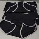 CAILECOTTON Womens Underwear Cotton Underwear for women High Waisted Full Coverage Brief Soft Stretch Breathable Everyday Hipster Ladies Pantie Comfy Briefs - Black 5 pack M