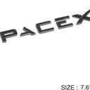 Emblem for Tesla Model Y Juniper 2025 Accessories 2024-2021 and Model 3 Metal Black Badge 2017-2023 Space X Cover