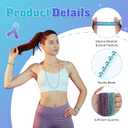 108 Pcs Suicide Prevention Awareness Bracelets - 33'' Teal & Purple Beads Necklace Bulk Inspirational Silicone Wristband for Suicide Awareness Day 2025 Charity Campaign Party Favors