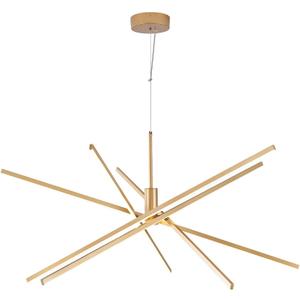 Big Gold Chandelier for Foyer Living Room 48 Inches High Ceiling Chandeliers Modern Remote Control Sputnik Chandelier for Large Living Room Dining Room Foyer