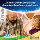 LEGO Disney Beach Fun with Lilo & Stitch 43280 | Building Toys for Girls & Boys, Ages 4+, Develops Fine Motor Skills, 2 Minifigures, 113 pieces, Gift for Birthdays