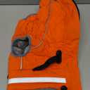 Dog Coat, Warm Dog Winter Coat for Medium Dogs, Waterproof Jacket with Harness Built in, Reflective Turtleneck Cold Weather Coats with Zipper,Pet Fleece Vest Snow Jacket, Orange M