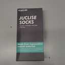 Juclise Lightweight Merino Wool Hiking Mirco Crew Socks Compression Moisture Wicking Anti-Blister Cushioned Breathable (XL)