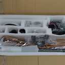 Ceiling Fans with Lights and Remote, 52 Inch Outdoor Fans for Patios, USA Original Patent, ETL Listed, 3 Downrods, 5 Blades, 6 Speeds Reversible Noiseless DC Motor Wood Fans for Farmhouse, Walnut Wood