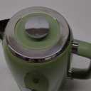 Electric Kettle 1.8L with Temperature Gauge, 1500W Fast Boiling Electric Tea Kettle, 100% Stainless Steel Retro-Style Hot Water Kettle Electric - Glowing LED Light, Auto Shut-Off & Boil-Dry Protection (Green)