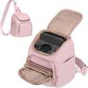 Camera Sling Bag Compatible with Polaroid Now 3rd/2nd Gen, Flip, Now+, Go Gen 2 Instant Film Camera, Crossbody Carrying Case with Adjustable Strap,Pink