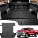 Truck Bed Liner for 2019-2024 Chevrolet Silverado/GMC Sierra 1500 5.8ft Bed Mat TPE All Weather Truck Bed Floor Liner for 2023 2024 Chevy Silverado/GMC Sierra 1500 Crew Cab Accessories