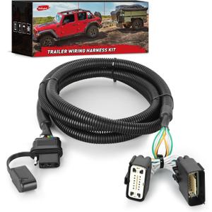Nilight 4 Pin Trailer Wiring Harness Kit 56172 Vehicle Side Custom for 2011 2012 2013 2014 2015 2016 2017 2018 2019 Ford Explorer Police Interceptor Utility Simple Fit Tow Hitch Accessories