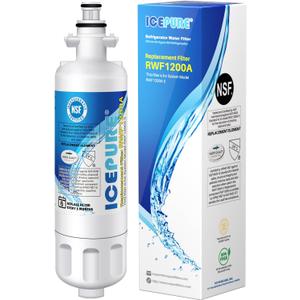 ICEPURE Refrigerator Water Filter, Compatible with Kenmore 9690, LG LT700P, ADQ36006101, ADQ36006102, LFXC24726S, LFXS24623S, RFC1200A, Pack of 1