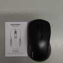 TECKNET Bluetooth Mouse, [ USB + BT1 + BT2 ] Wireless Mouse for Laptop, Silent Click, Ergonomic Design, 4800 DPI Computer Mice Wireless, Dual Mode for Laptop, Computer, iPad, MacBook (Black)