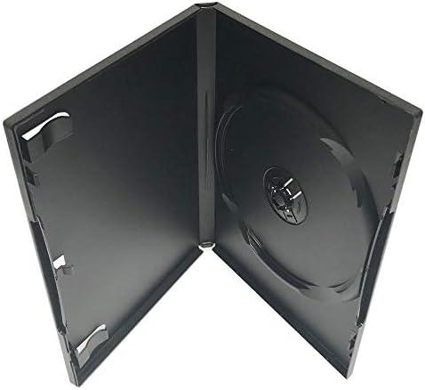KEYIN Standard Black Single DVD Case - 10 Pack