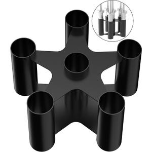 Barbell Rack Stand Vertical Olympic Bar Storage Rack 6 Bars Storage Rack for 2-inch Olympic Bars Dumbbell Handles Triceps Bars Curl Bars