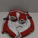 AOFITEE Fullbody Dog Coat Warm Fleece Dog Jacket, Windproof Dogs Winter Coat with Harness Built in, Reflective Turtleneck Dogs Snowsuit Puffer Jacket, Four Legged Pet Snow Suit, Christmas Red S (Burgundy)