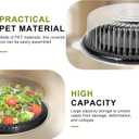 12 Pack Catering Trays with Lids, Round 12 Inch Veggie Tray with Lid, Disposable Fruit Tray for Parties, Catering Trays for Serving Snack, Appetizer, Fruit, Veggie and Sandwich