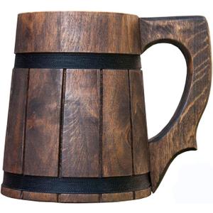 Handmade Beer Mug Wooden Tankard Beer Stein Alder Wood Beer Mug - Great Gift Idea