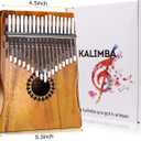 Newlam Kalimba Thumb Piano 17 Keys, Portable Mbira Finger Piano Gifts for Kids and Adults Beginners