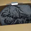 Westinghouse Electric Blanket Queen Size, Super Cozy Soft Flannel 84"" x 90"" Heated Blanket with 10 Fast Heating Levels & 112 AutoOff, Machine Washable, ETL&FCC Certification, Charcoal