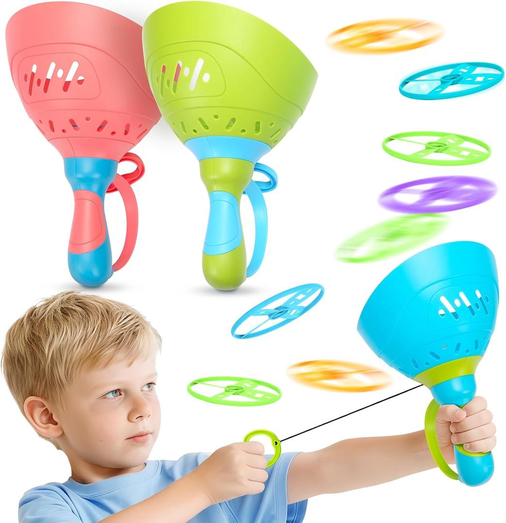 Outdoor Toys for Kids Ages 4-8, 3 Packs Flying Catching Game, Outside Manual Capture Chasing Toys for Ages 3-7, Fun Family Games for Boys Girls Ages 2 3 4 5 6