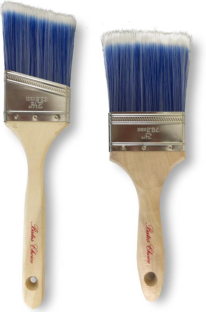 Bates- Paint Brushes- 2 Pack, Premium Paintbrush, Treated Wood Handle, Paint Brush