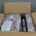 Vintage Living Room Area Rug 6x9 - Large Soft Washable Oriental Traditional Distressed Farmhouse Rugs for Bedroom - Indoor Floor Accent Carpet for Home Office House Decor - Beige