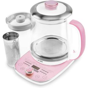 16-In-1 Nutri-Water Kettle, Green Tea, Fruit Tea, Flower Tea, Asian Traditional Recipes, Pink