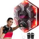 VAGAU Music Boxing Machine for Adults and Kids,Wall-Mounted with Boxing Gloves,14 Modes & 16 Speeds Wall Mounted Bluetooth Upgraded Home Gym Fitness Equipment & Punching Bag Workout Gear(Type C)