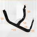 51 Inch Semi Truck Spare Tire Carrier with Mounting Replacement for Freightliner Volvo Kenworth Mack International Peterbilt,Glossy Black