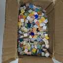 1100pcs Mixed Colors Glass Mosaic Tiles, DIY Mosaic Tiles for Crafts, 2.2lbs Crystal Stained Glass Tiles, Children Handmade DIY Art Craft Projects for Home Decoration
