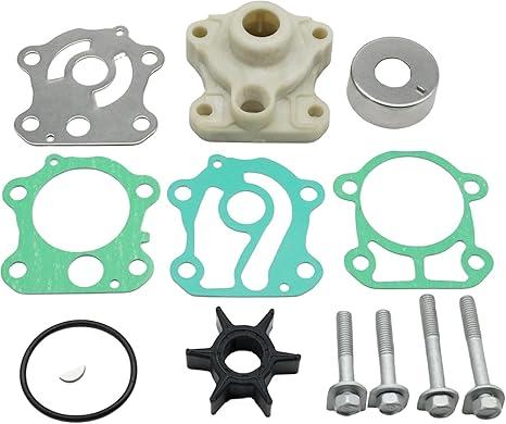 6H3W0078 Water Pump Impeller Kit for Yamaha 50 60 70 HP Outboard Motors 6H3-W0078-02-00 6H3-W0078-A0-00 Sierra 18-3461