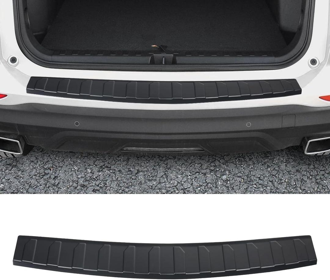 YOJOJOCO Exterior Rear Bumper Protector Compatible with Chevy Equinox 2024 2023 2022 2021 2020 2019 2018 Accessories ABS Material Rear Bumper Guard Trunk Sill Protector (Black)