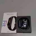 Fitness Tracker with 24/7 Heart Rate Blood Oxygen Sleep Monitor, 1.1" AMOLED Touch Screen Activity Tracker Smart Watches, IP68 Waterproof Step Counter Pedometer for Women Men (black)