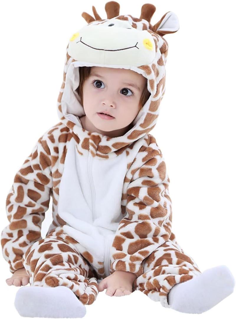 ABTSHU Baby Animal Costumes Toddler Halloween Dress Up Outfit (2-3T/Height 36"-39", Giraffe)