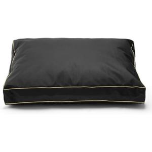 Dog Bed Cover,Waterproof Tough Plastic DIY Pet Bed Cover,Non Stick Hair Easy to Clean Rectangular Fillable Dog Bed Covers with Zipper(Black,54" L x 44" W x 4" Th,Cover Only)