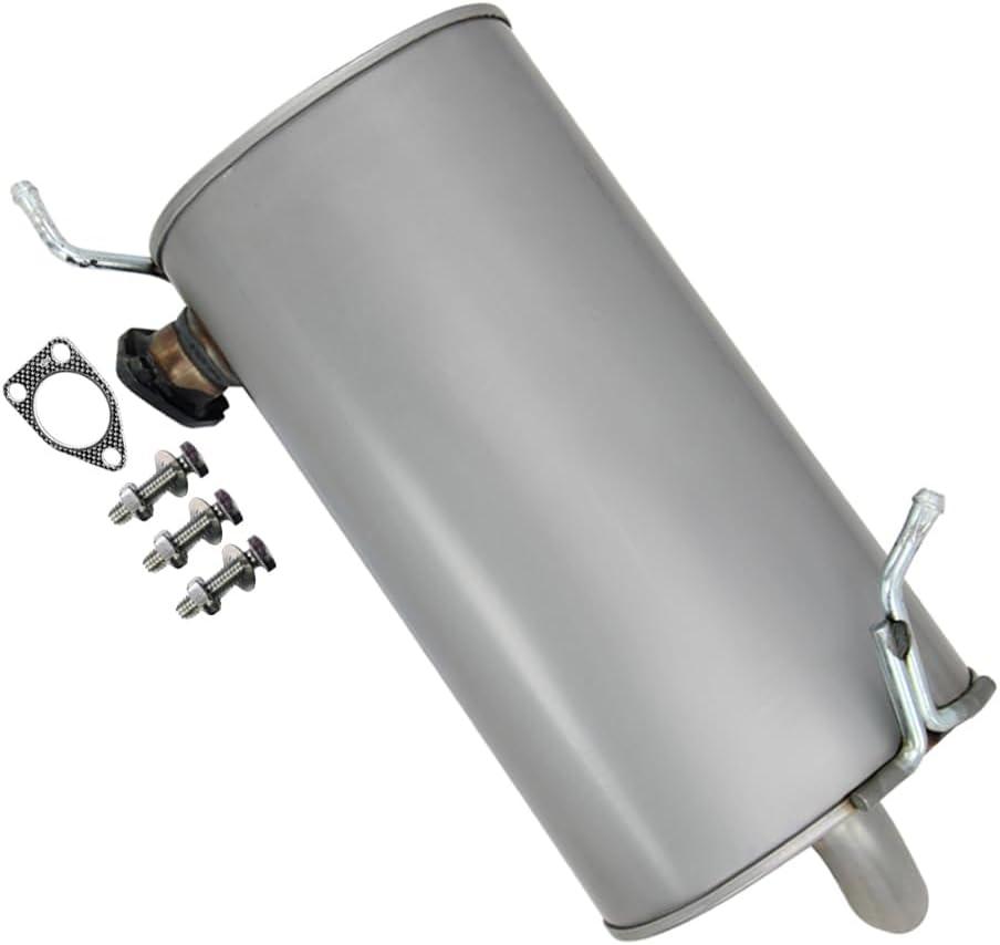 Exhaust Rear Muffler Compatible for 2014-2019 Mitsubishi Outlander 2.4L | Stainless Steel | Northeastern Exhaust | Free Gasket and Bolts/Nuts Included | Automotive Replacement Fit | Direct-Fit