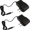 2PCS 3V 1Amp Power Adapter Supply 100-240 AC to DC 3Volt 1000mA 0.8A 450mA 2.5mm X 5.5mm TIP Transformer Adapter for LED Lights Tabletop Fountain, Replacement 2AA's in Small Devices