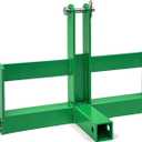 YITAMOTOR 3 Point Trailer Hitch with 2" Receiver for Category 1, 3 Pt Tractor Quick Hitch Drawbar Adapter Attachments with Suitcase Weight Brackets (Green)
